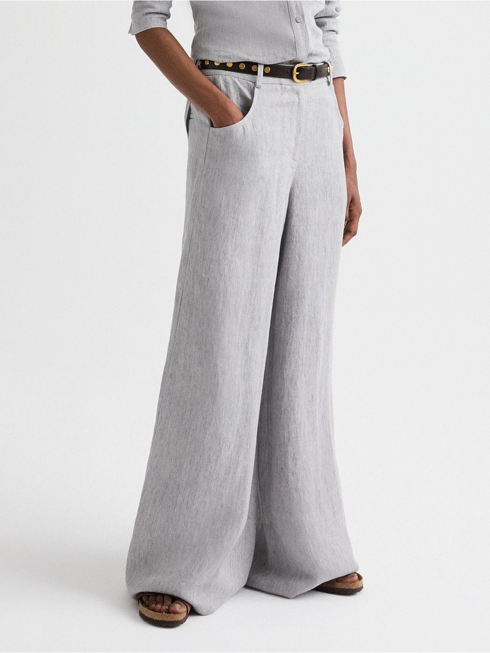 TWP Dillon Gray Pants Size 8 B1750